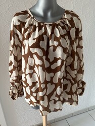 Gemusterte Bluse von YiYa, Gr. 42