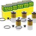 5x MANN-FILTER HU 8002 x KIT ÖLFILTER MIT DICHTUNG FILTEREINSATZ 5-STÜCK!