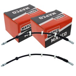 2X MAPCO BREMSSCHLÄUCHE BREMSSCHLAUCH VORNE passend für PEUGEOT 406