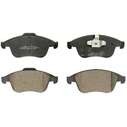 1x ORIGINAL® Breck Bremsbelagsatz, Scheibenbremse Vorne für Renault CLIO IV