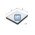UFI (53.075.00) Innenraumfilter Pollenfilter Mikrofilter für OPEL SUBARU