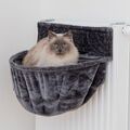 Trixie Kuschelsack Katze für Heizkörper XXL 55 × 15 × 36 cm, dunkelgrau