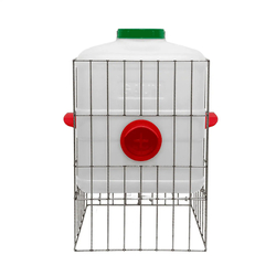 Agrarzone Hühner Futterautomat DIY mit 3 Fressöffnungen Futterspender Geflügel