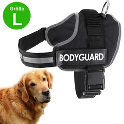 HUNDEGESCHIRR Brustgeschirr gepolstert S M L XL verstellbar REFLEKTIEREND Nylon