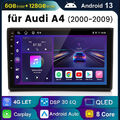 6+128G Android 13 Für Audi A4 8E 8H B6 B7 2000-09 Autoradio GPS Navi WIFI 4G-Net