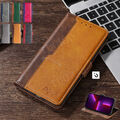 Handyhülle Für Google Pixel 8 7 7A 6A 6 Pro  Leder Tasche Schutz Flip Case Etui