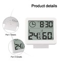 Multifunktion Digital Thermometer Hygrometer Innentemperatur Uhr