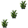  3 Pieces Aquariumgras Exquisite Aquariendekoration Künstliches Blatt Für