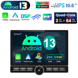 2+64GB Android 13 Autoradio CarPlay GPS Navi BT RDS Für VW T5 Multivan 2010-2015