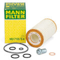 MANN HU718/5X Ölfilter + Schraube für MERCEDES C-/E-/G-/S-KLASSE M112 M113 M272