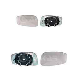 2X ALKAR SPIEGELGLAS BEHEIZBAR LINKS+RECHTS passend für FIAT IDEA STILO LANCIA M