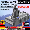 6000mAh Für Dyson V6 Original Ersatzakku DC58 DC59 SV03 SV09 DC74 DC62 DC61 Sony