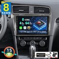 DAB+ 8Kern 4+64GB Android 15 Autoradio GPS CarPlay Für VW Golf VII MK7 2012-2020