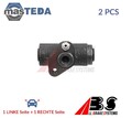 2812 RADBREMSZYLINDER TROMMELBREMSE HINTEN ABS 2PCS FÜR TRABANT P 601 0.6 0.6L