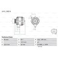 BOSCH Generator Lichtmaschine 150A 14V für Mercedes-Benz C-Klasse CLK