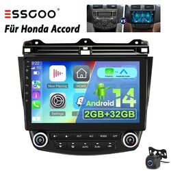 Für Honda Accord 7 VII 2003-2007 Autoradio GPS Navi Android14 WIFI 32G 10" KAM+