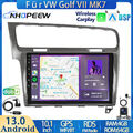 8Core 4+64GB Android 13 Apple Carplay Autoradio GPS NAVI DAB Für VW Golf VII MK7