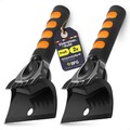 Eiskratzer Auto - 2 Stück Ergonomischer Scheibenkratzer Auto mit Schaumstoffg...