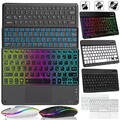 Für iPad 5 6 7 8 9 10th Gen Pro 11 Air 6 5 4 3 Bluetooth QWERTZ Tastatur Maus