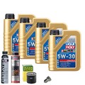 Motoröl 5W30 LIQUI MOLY 4L+MANN Ölfilter+Spülung+Cera Tec+Ölablassschraube