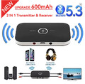 2 in 1 Bluetooth Wireless Audio Transmitter Empfänger HiFi Musik Adapter AUX RCA