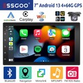 7 Zoll Doppel DIN Autoradio Android 13 4+64G Carplay NAVI Bluetooth WiFi RDS KAM
