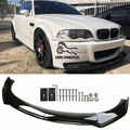 Für 3er Coupe E46 Auto Frontlippe Spoilerlippe Spoilerschwert Spoiler Schwarz