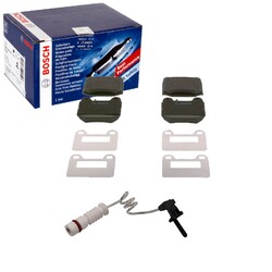 BOSCH BREMSBELÄGE + WARNKONTAKTE HINTEN passend für MERCEDES M-KLASSE W163