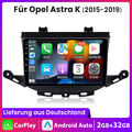 Android 12 DAB Für Opel Astra K 2015-2019 Autoradio CarPlay GPS AUX DSP 2+32GB