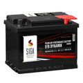 SIGA Autobatterie EFB 60Ah 640A/EN 12V Starterbatterie Start Stopp Batterie