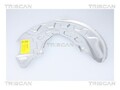 TRISCAN Spritzblech, Bremsscheibe Rechts, Vorderachse u.a. für AUDI, SEAT