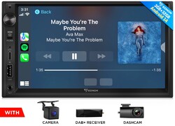 2DIN Android Autoradio CarPlay Wireless GPS Android Auto DSP RDS BT5.4 7"IPS DAB