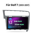 10" DAB+ 1+32GB Android 12 Autoradio Für VW Golf 7 2013-2017 GPS Navi RDS BT FM