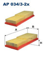 FILTRON (AP 034/3-2X) Luftfilter für CHRYSLER MERCEDES