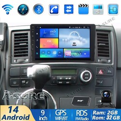 Android 14 Autoradio Carplay DAB+ Kam GPS Navi FM für VW T5 Transporter Multivan