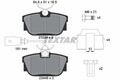 TEXTAR Bremsbelagsatz Scheibenbremse Q+ 2344605 für GALAXY ALHAMBRA T4 VW FORD 1