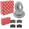 FEBI BREMSSCHEIBEN 255mm + BELÄGE HINTEN passend für AUDI A6 C5 4B auch Allroad