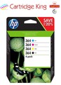 Original HP 364 Combo 4er-Pack Schwarz/Cyan/Gelb/Magenta Patronen für HP B110c -