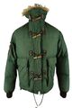 DSQUARED grün gepolsterte Jacke Größe 46 Herren mit durchgehendem Reißverschluss im Freien Oberbekleidung