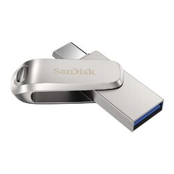 SanDisk Ultra Dual Drive Luxe 32GB 64GB 128GB 256GB USB Type C Pen Drive Silber