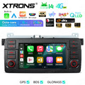 Android 14 Autoradio AI Octa Core 8G+256GB LTE 4G GPS Navi CarPlay Für BMW E46