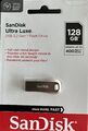 USB-Stick SanDisk Ultra Lux 128GB USB 3.2 Silber T2DE Speicher Stick Gen 1