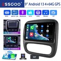 DAB+ CarPlay Für Opel Vivaro B Renault Trafic Touch Android 13 Autoradio GPS KAM