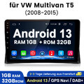 Carplay Für VW Multivan T5 2008-2015 Android 13 Autoradio GPS Sat NAVI BT 1+32GB