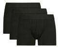 3er-Pack Herrenunterwäsche schlicht schwarz gemischt BAUMWOLLE kurze Hosen Hipsters Slips