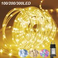 10/20/30m LED Lichtschlauch Lichterschlauch Garten Deko Außen Innen Lichterkette