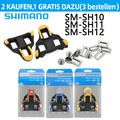 Shimano SM-SH10 SH11 SH12 SPD-SL Rennrad Cleats Fahrradpedale Klemmschuhe 0/2/6°