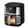 Qualifry Heißluftfritteuse XXL 15 L | Edelstahl | Touchscreen | Fettfrei Kochen