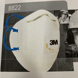 5x 3M 8822+ FFP2 NR D Atemschutzmaske Feinstaubmaske mit Ventil Mundschutz