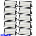 10X LED Fluter 100W Außen Strahler Flutlicht Scheinwerfer Garten Lampe 10000lm